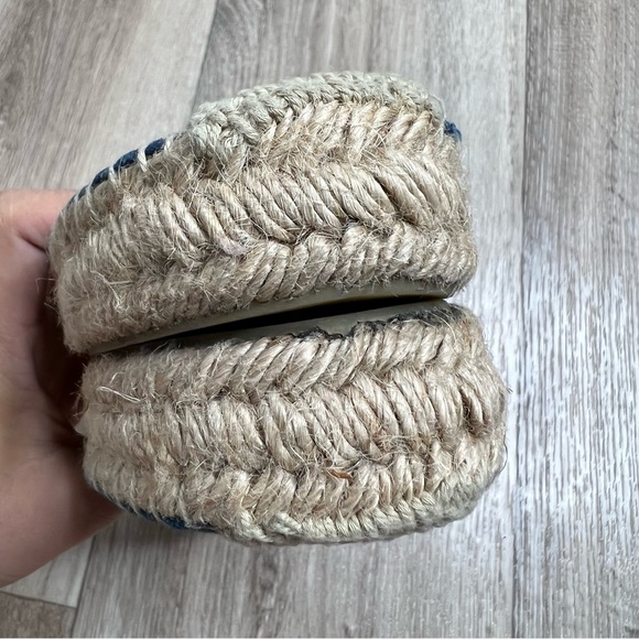 Soludos Blue Canvas Slip On Espadrilles Size 7 - Picture 11 of 13